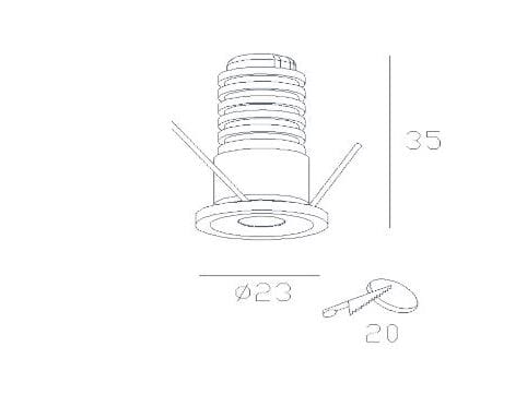 Алюминиевый утопленный прожектор 247LAB Twentyfour7 ARCH-00107115 - Вид №2