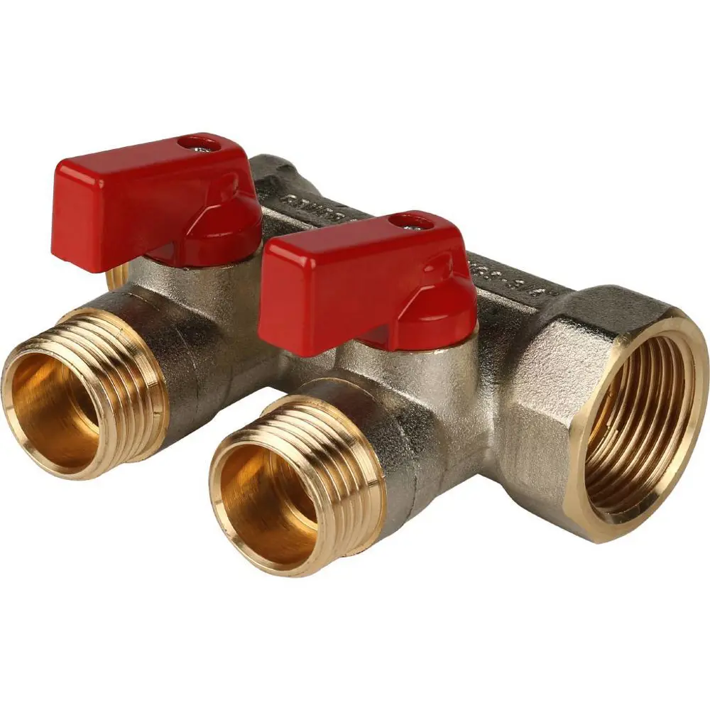 Коллектор Stout на 2 отвода 3/4"x1/2" STLM-2208195