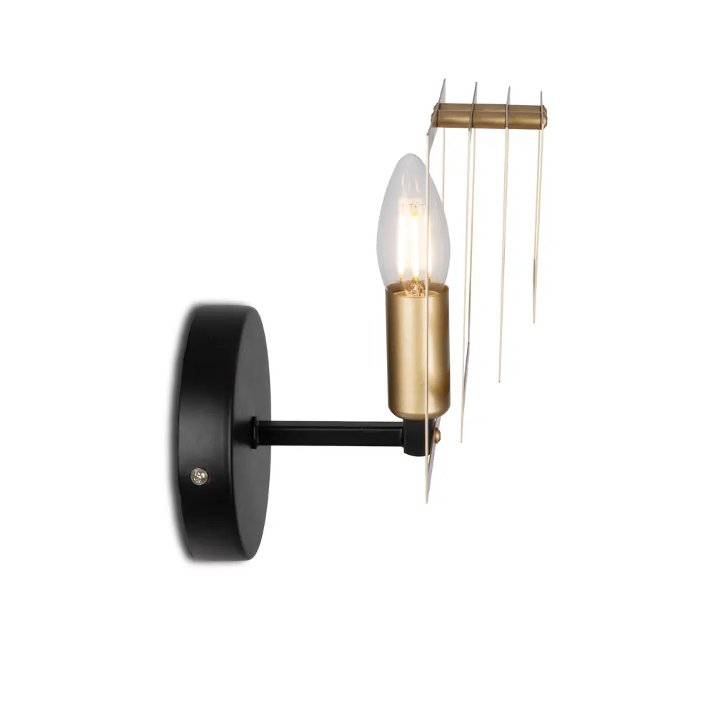 Бра Freya FR5005WL-01B, цвет черный/золото STLM-2051500 - Вид №4