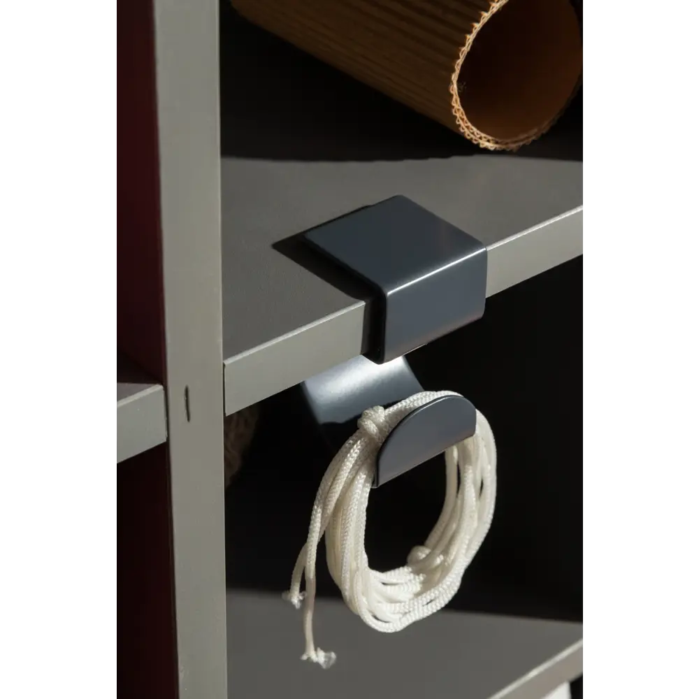 Крючок-вешалка Spaceo KUB Paris металл цвет тёмно-серый STLM-2162019 - Вид №4