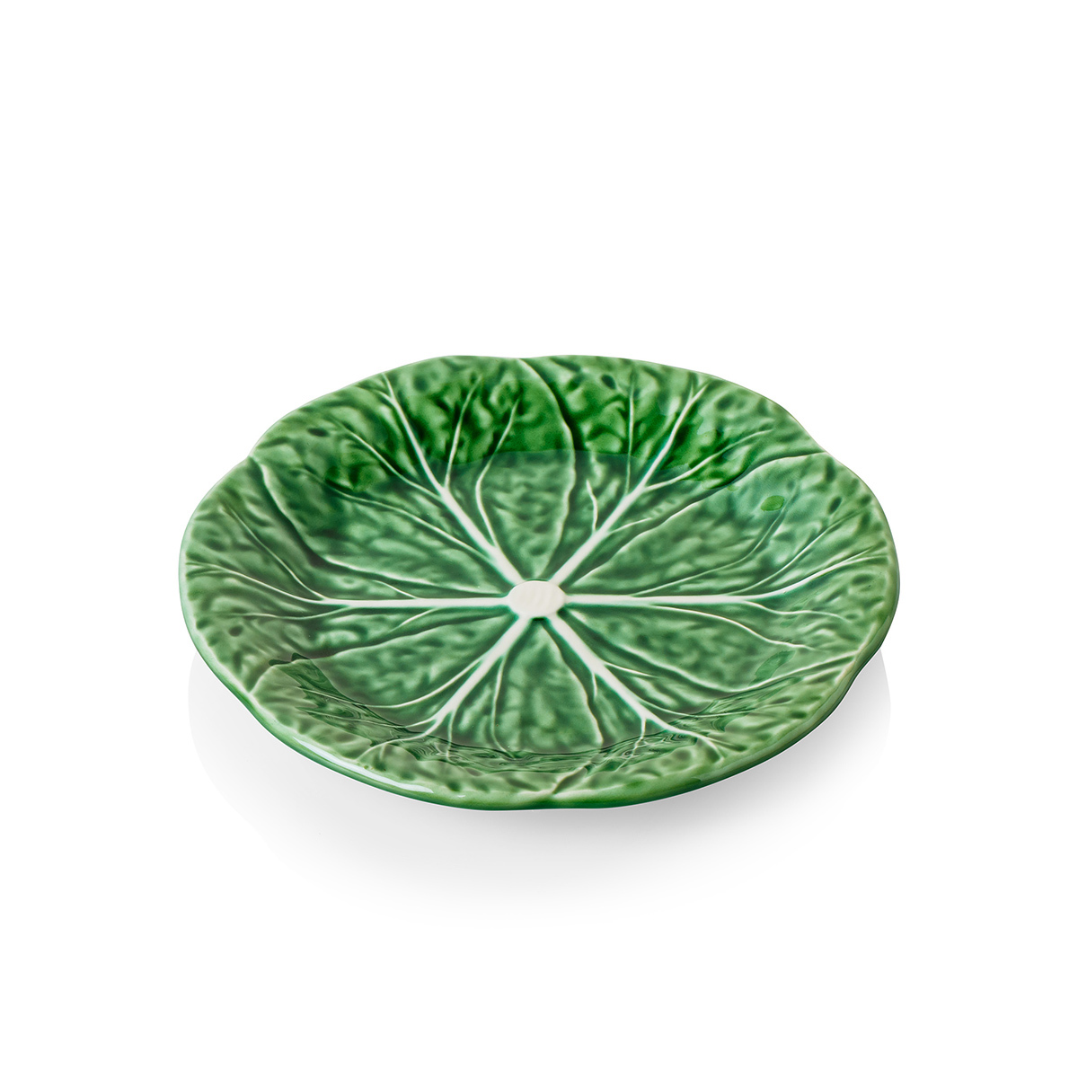91057121 Тарелка BOR65000462 керамика цвет зеленый STLM-0461147 BORDALLO PINHEIRO
