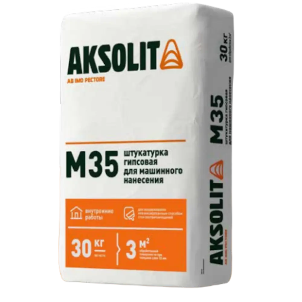 Штукатурка гипсовая М35 30 кг AKSOLIT STLM-2115582