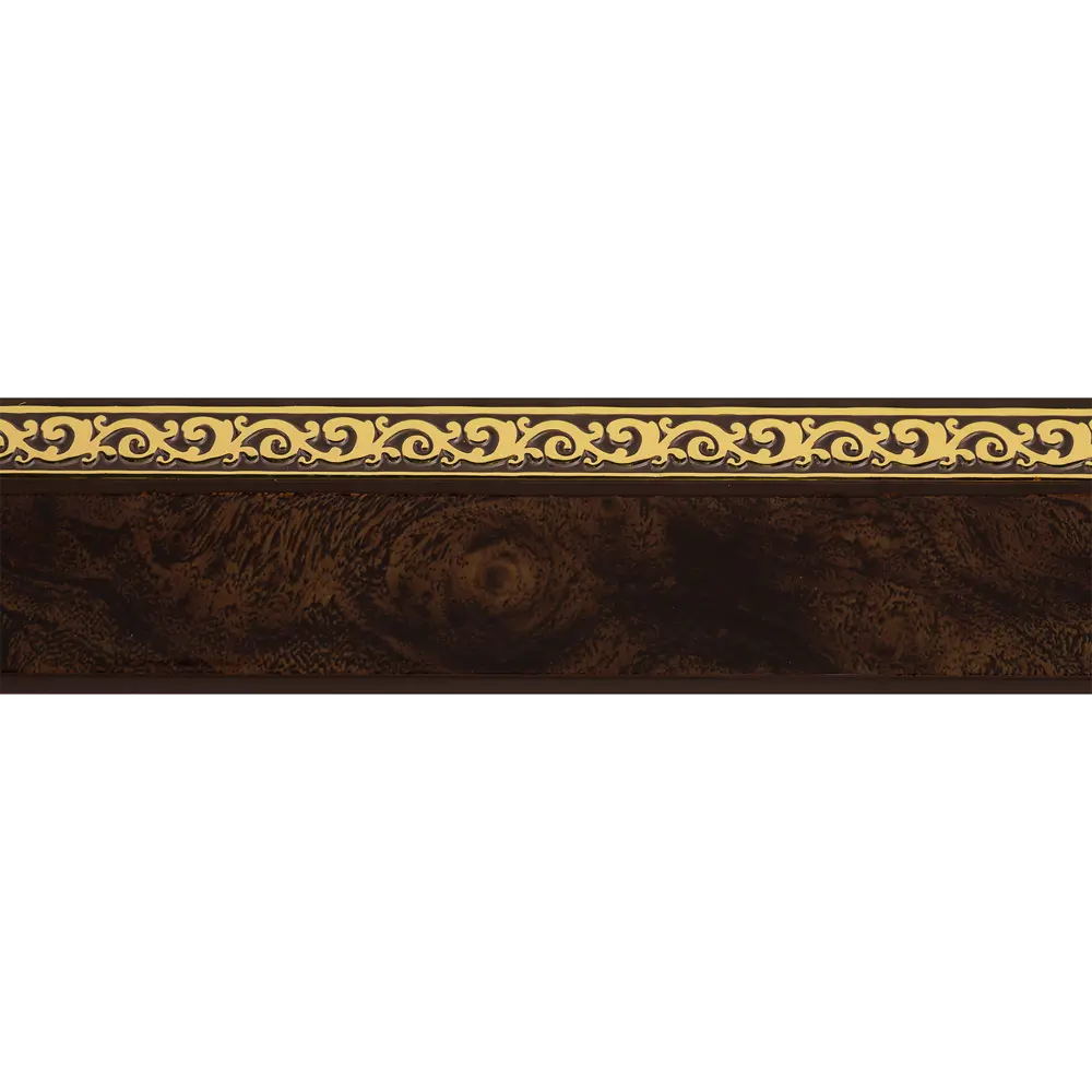 Карниз шинный двухрядный Domlegrand Грация 240 см пластик цвет корень ореха STLM-2202848 - Вид №1