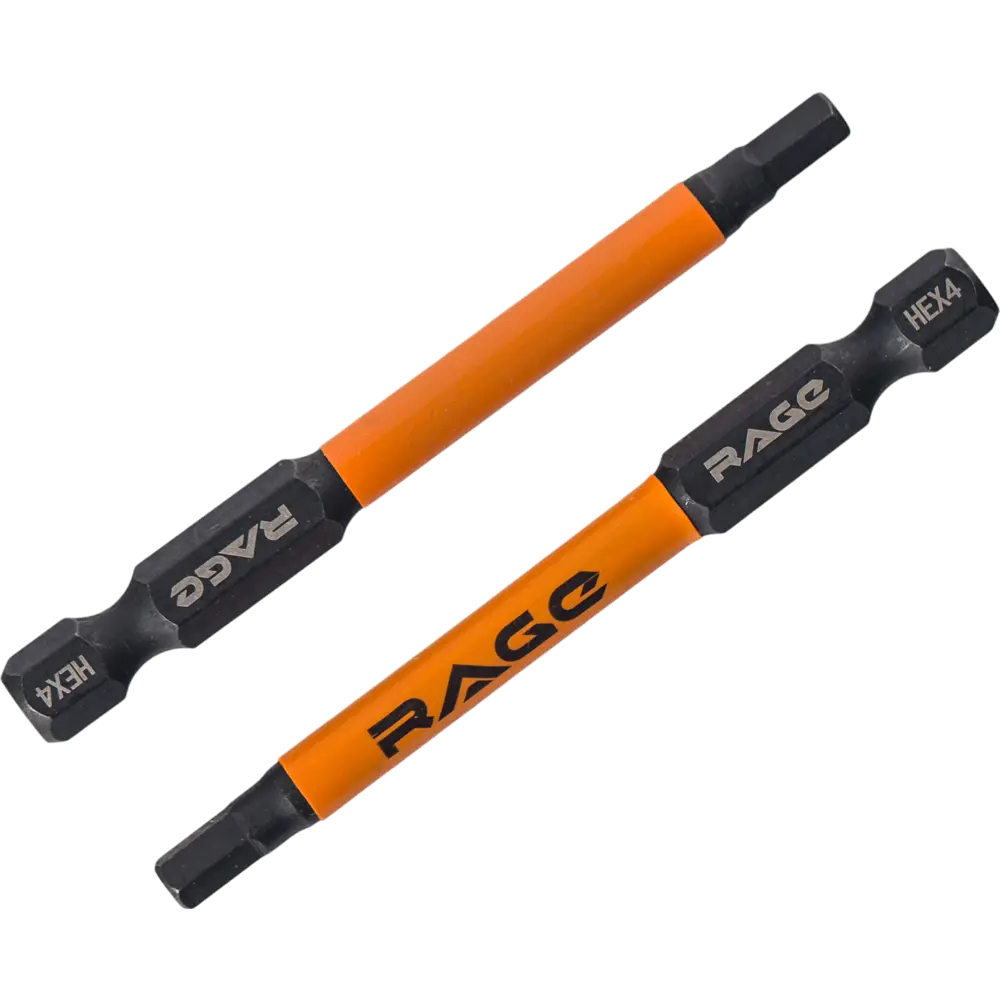 Бита RAGE HEX4 70 мм магнитная для мебельных винтов, 2 шт 89422044 STLM-1576920