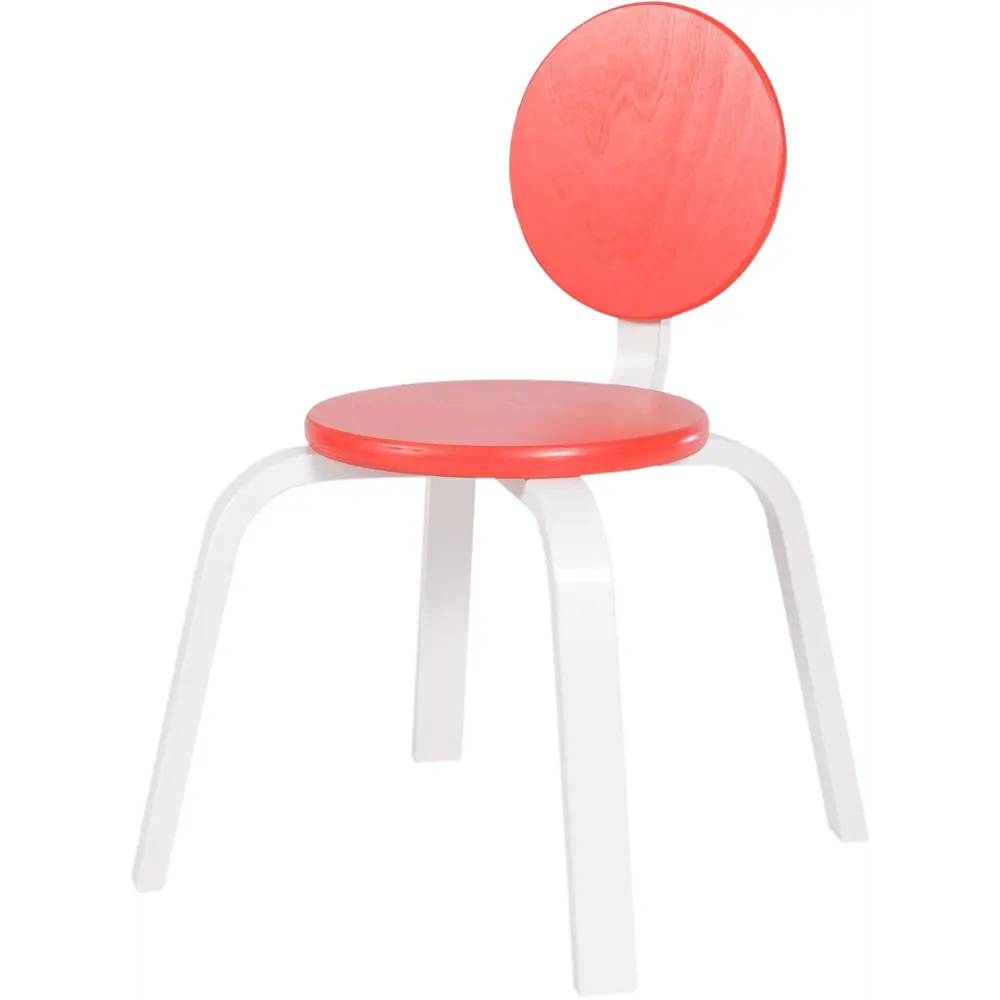 Стул детский Ромашка 25x50.9x25 см дерево цвет бело-красный Santreyd STLM-2055612