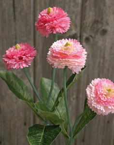 3190 505 a2 Искусственный цветок Bellis, 2 цветка, 26 см, светло-розово-темно-розовая H-andreas