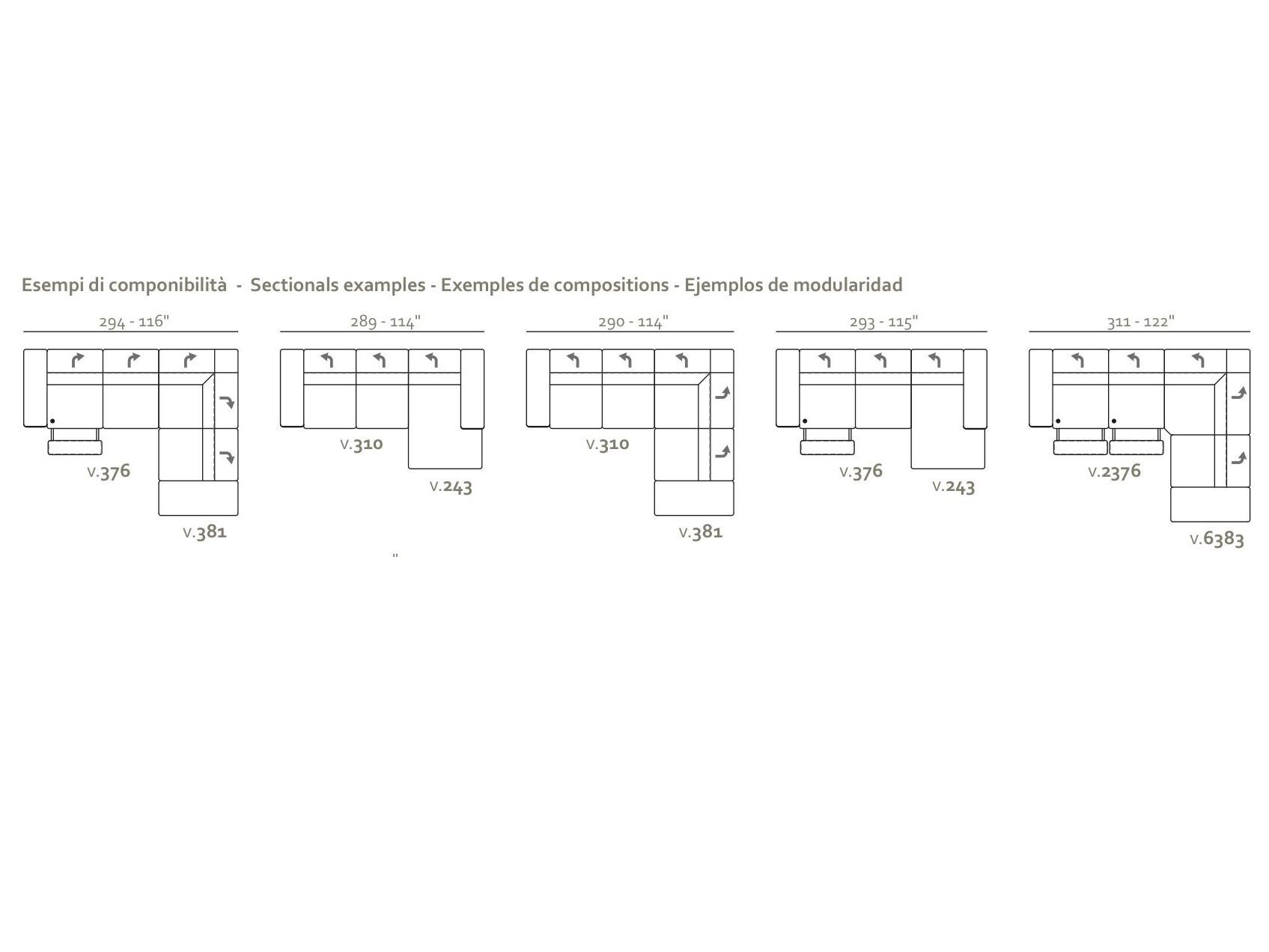 Модульный тканевый диван Max Divani REV ARCH-00069731 - Вид №11