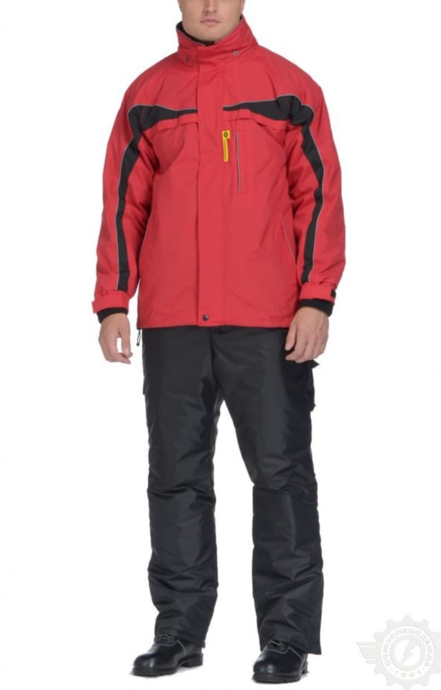 61343 Куртка "Норд" красно-черная  Зимняя спецодежда  размер XXXL(60-62)  - Вид №5