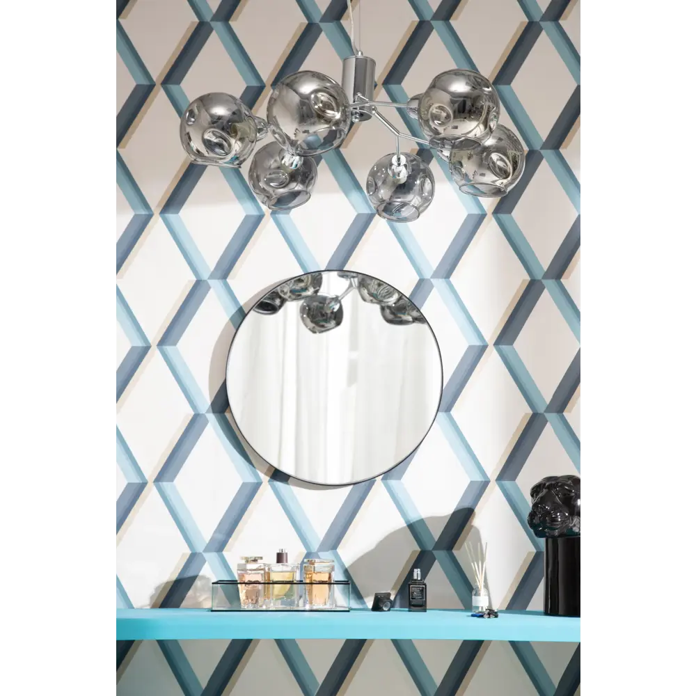 Люстра подвесная Nemo L1238-6, 6 ламп, 18 м², цвет серый/серебристый LAMPLANDIA STLM-2173108 - Вид №12