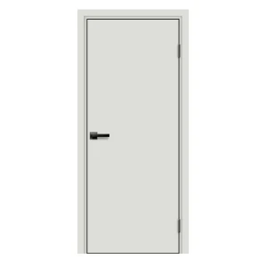 Дверь межкомнатная глухая Асти 60x200 см Hardflex цвет белый жемчуг с замком и петлями 89412583 STLM-2015008