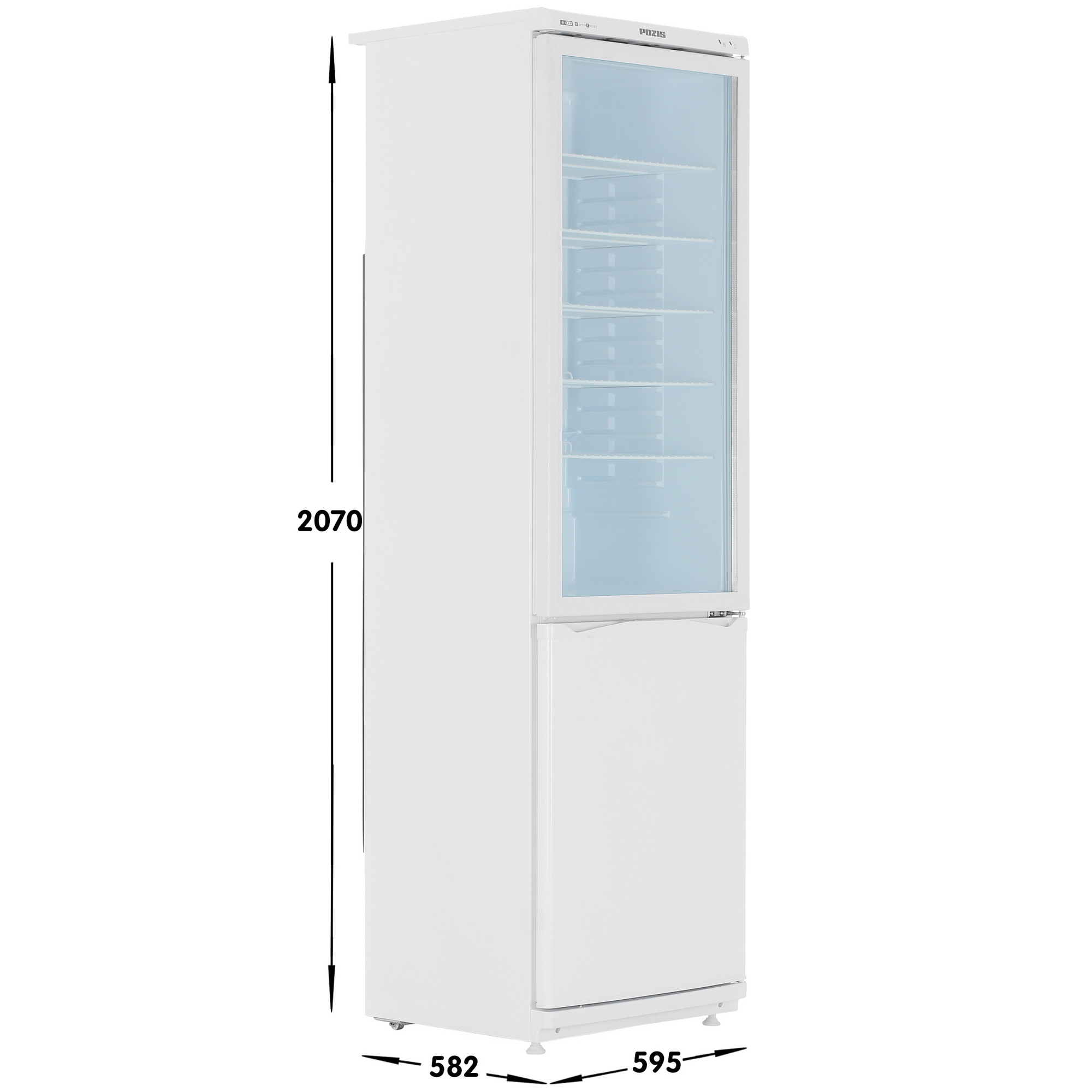 1105241 Холодильная витрина   Pozis RD-164 белый STDN-0033594 - Вид №6