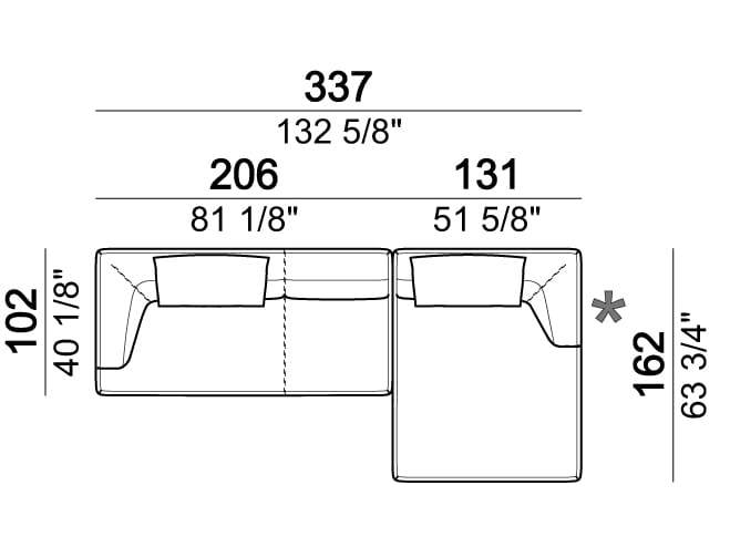 3-местный тканевый секционный диван Arketipo Starman ARCH-00099910 - Вид №27