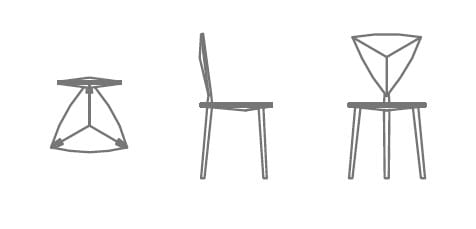 Стул из массива дерева HOOKL und STOOL Stealth ARCH-00052309 - Вид №4