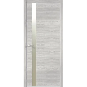 Комплект двери Канзас 2 глухая 90x200 см ПВХ цвет дуб европейский серый без доборов