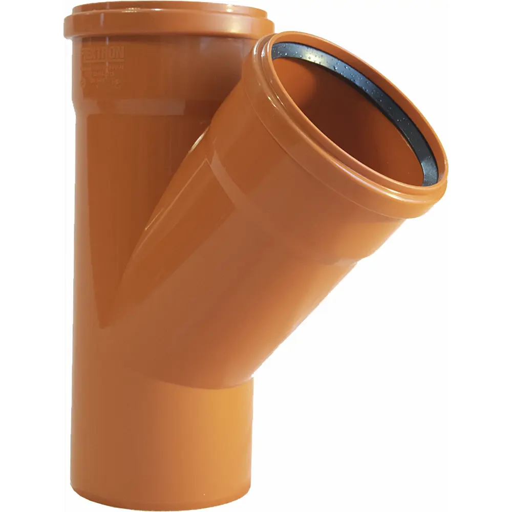 Тройник наружный 45 градусов 110x110 мм ОПТИПЛАСТИК STLM-2026739