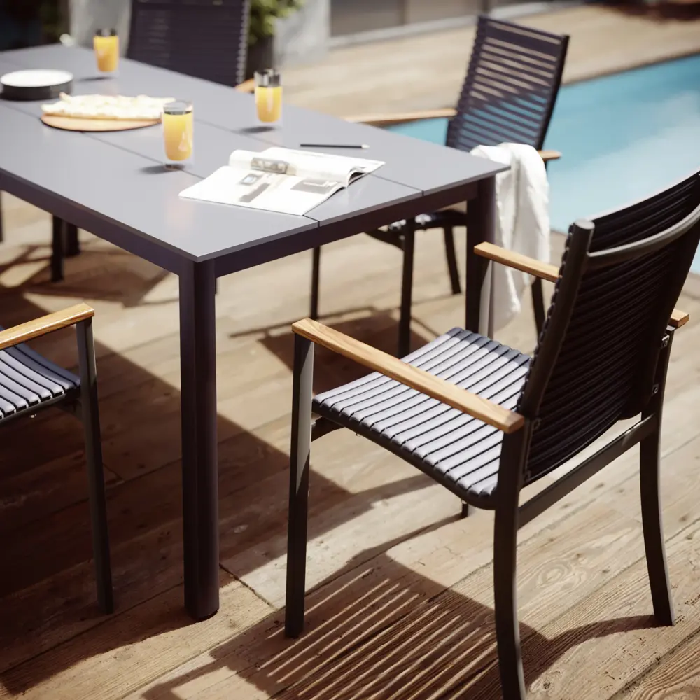 Стол садовый прямоугольный Naterial Dora 206x89x75 см алюминий/пластик Товар без серии STLM-2026688 - Вид №8