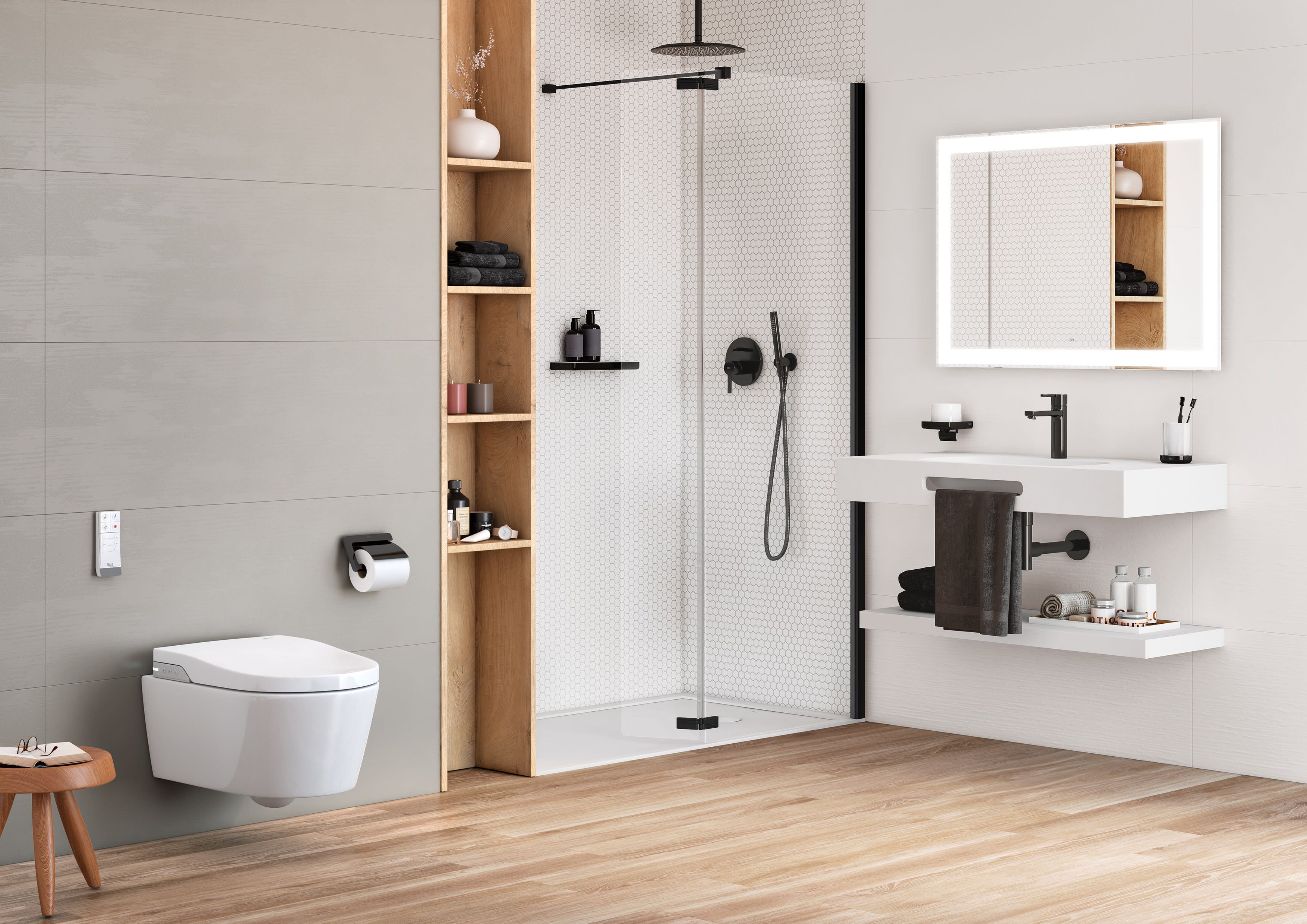 Керамический подвесной туалет для биде без бриды Roca Inspira ARCH-00027983 - Вид №1