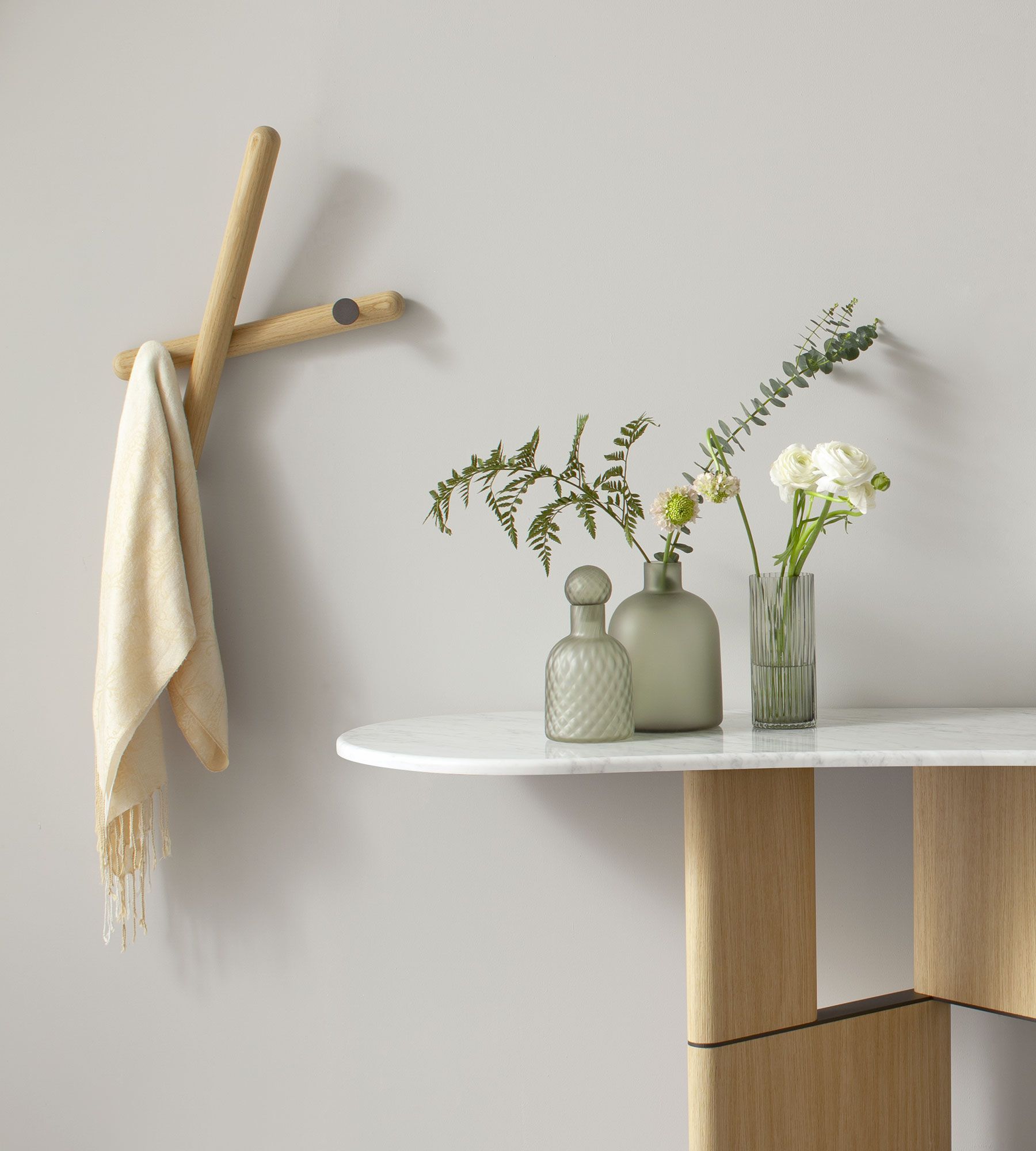 Настенная вешалка из массива дерева Morica Design Enjoy ARCH-00146854 - Вид №6