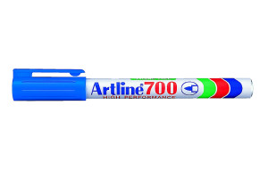 16307076 Перманентный заправляемый маркер с тонким наконечником 0,7 мм 700, синий EK700-014 Artline