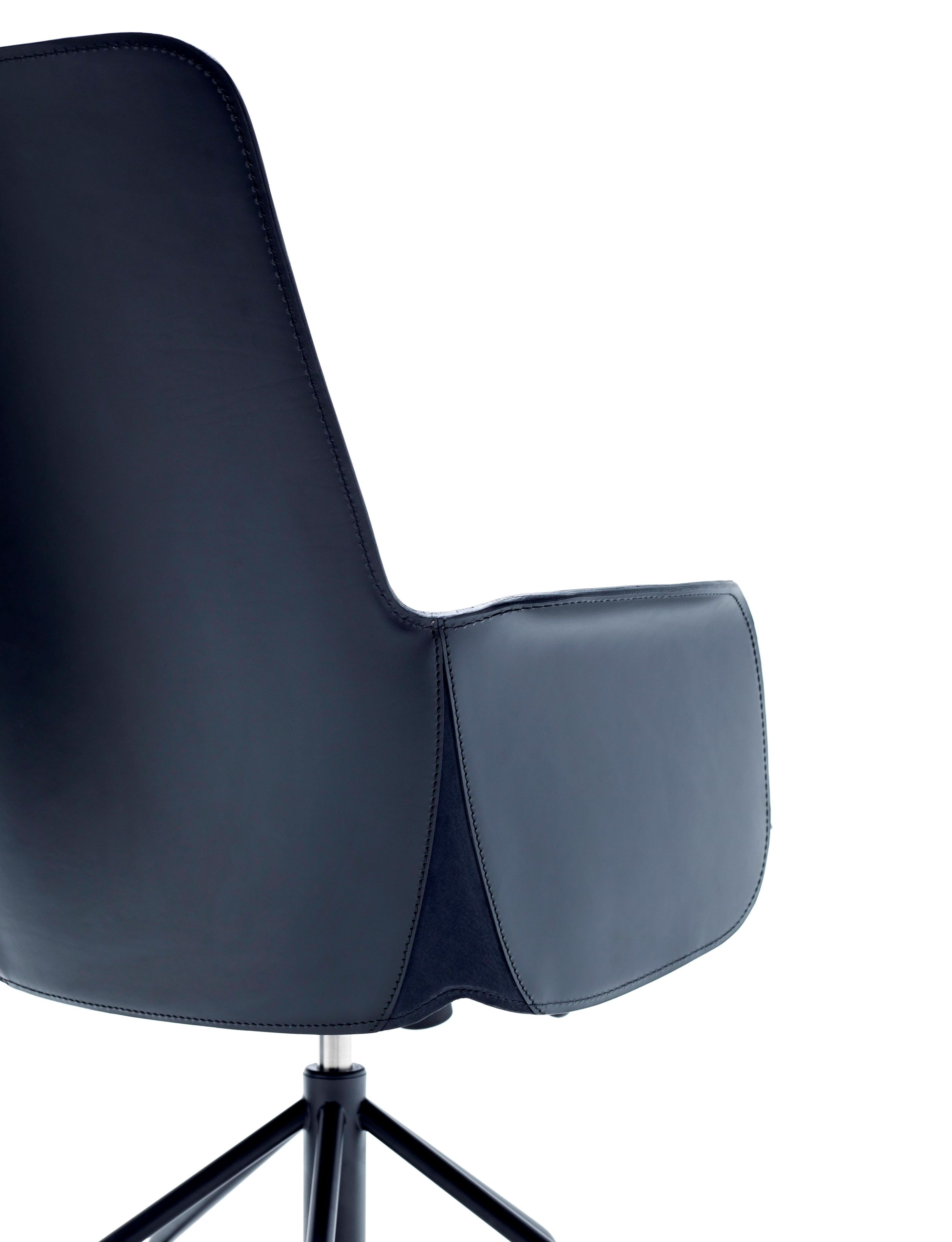 Регулируемый по высоте поворотный офисный стул из кожи Fasem Electa ARCH-00073735 - Вид №6