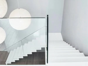 Siller Treppen L-образная открытая лестница из Corian® Zig-zag