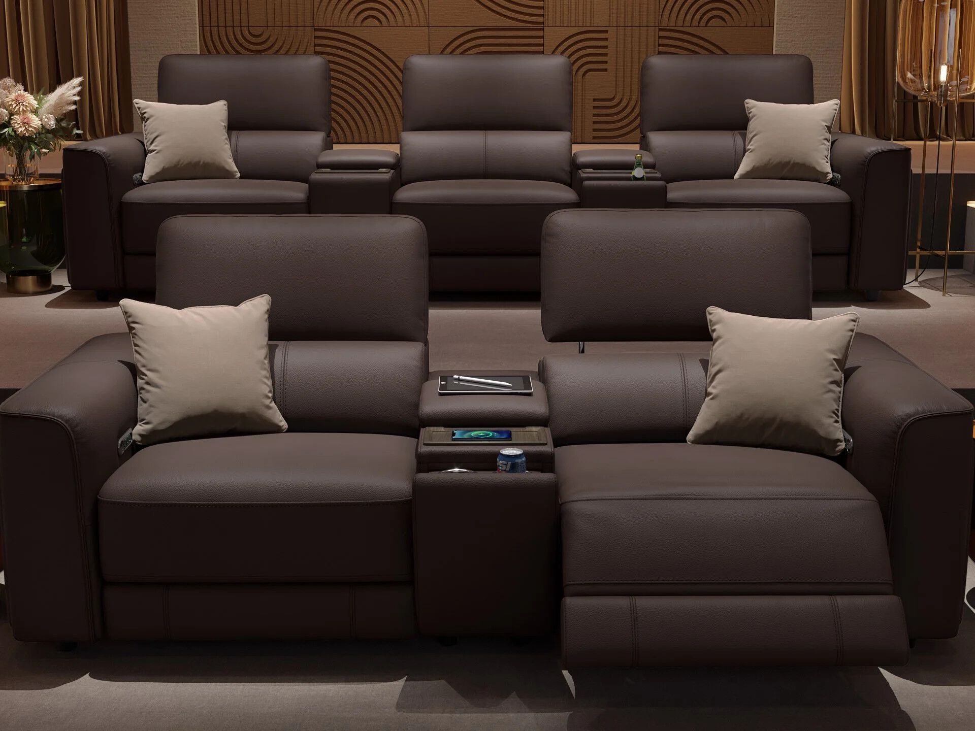 2-местный кожаный диван Sofanella Arona ARCH-00144470 - Вид №5