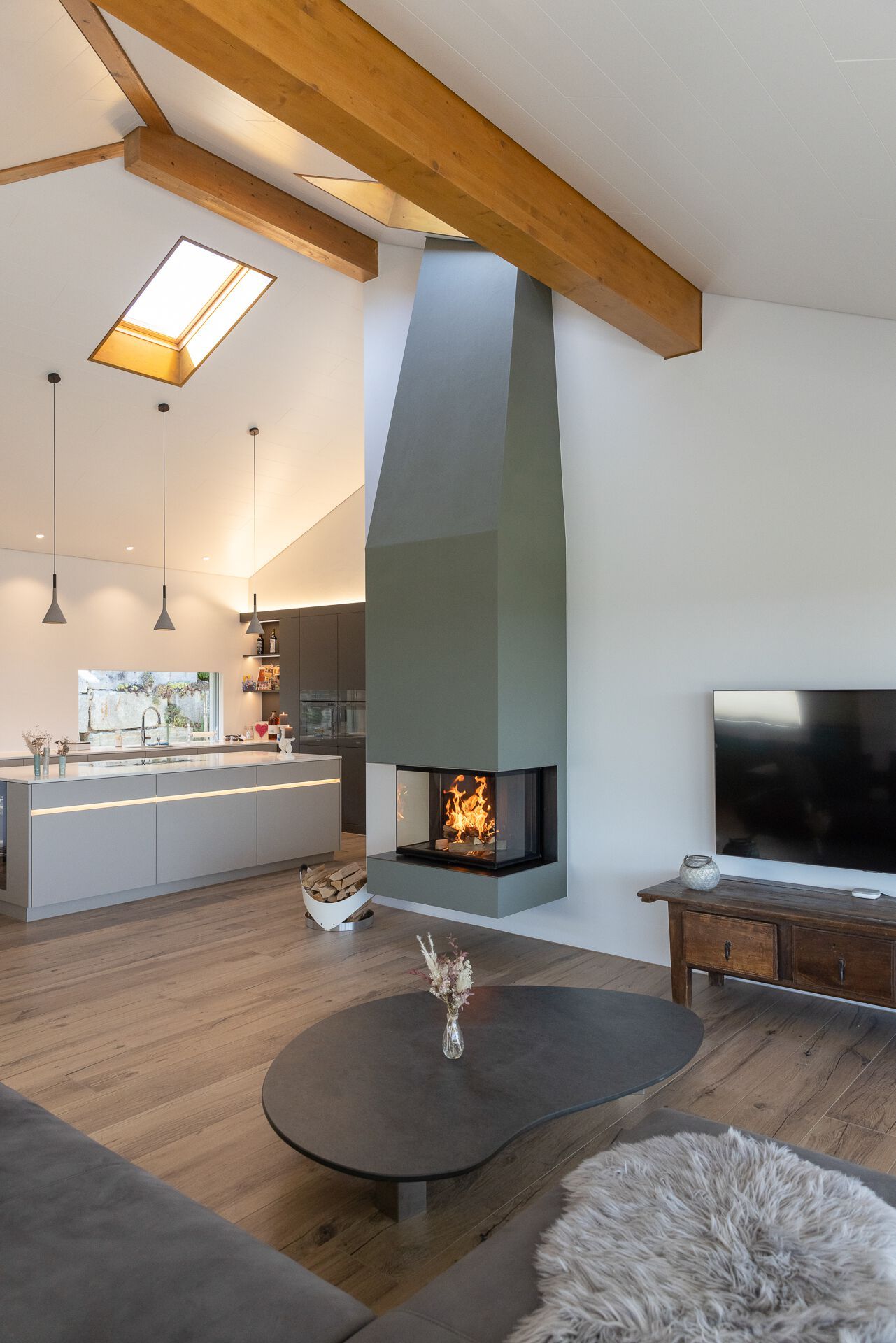 Стальной дровяной камин с тройным фасадом RÜEGG RIII ARCH-00053202 - Вид №5