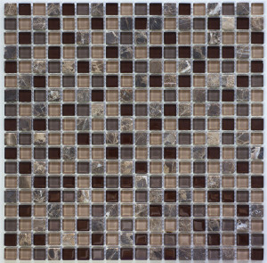 Мозаика стеклянная с вкроплениями природного камня S-855 SN-Mosaic Exclusive