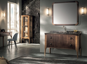 Подвесной умывальник с ящиками