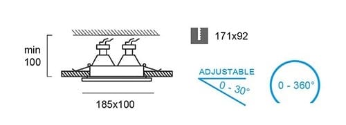 Алюминиевый регулируемый светодиодный прожектор Terzo Light ARTSI 2 ARCH-00030474 - Вид №3