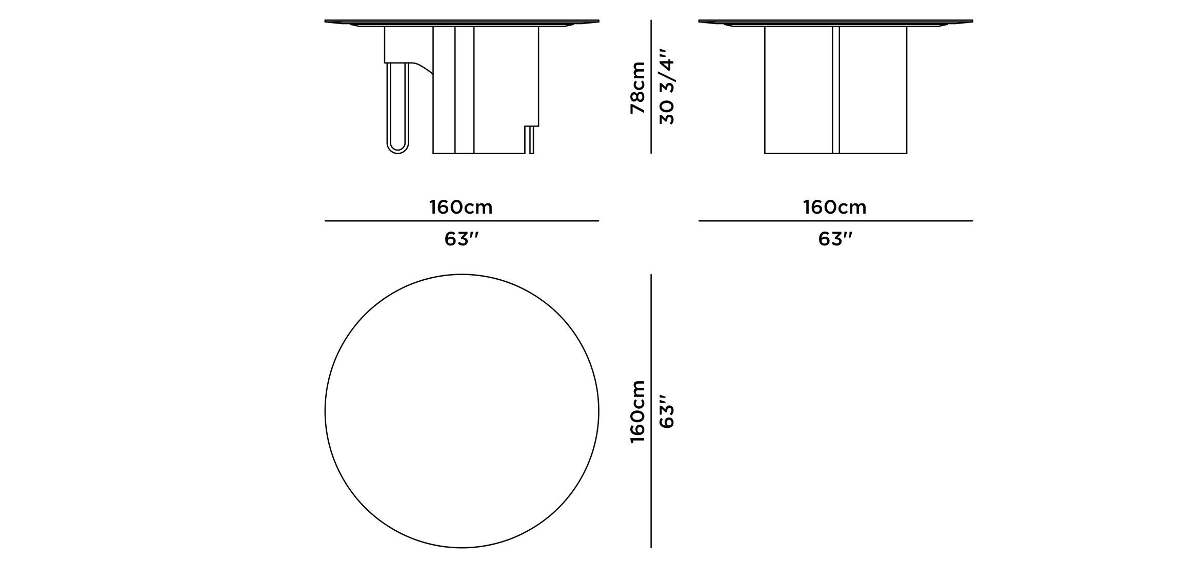 Круглый обеденный стол Greenapple FERREIRINHA ARCH-00143901 - Вид №6