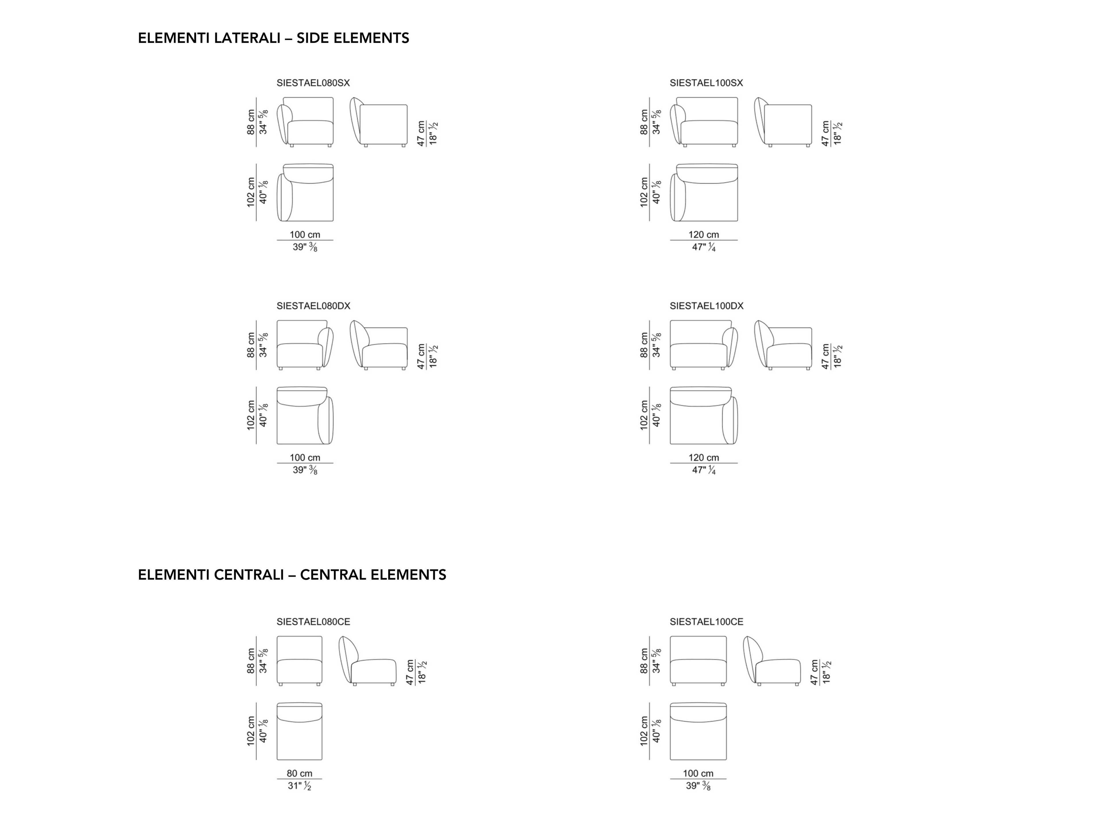Модульный угловой диван из ткани i 4 Mariani Siesta ARCH-00108458 - Вид №3