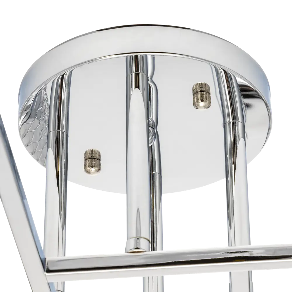 Люстра потолочная Ritter Palermo 52522 6 4 лампы Е27 цвет хром STLM-2119844 - Вид №3