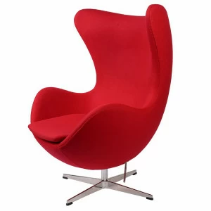 Кресло Arne Jacobsen темно-красное SOHO DESIGN ДИЗАЙНЕРСКИЕ, EGG 131526 Красный