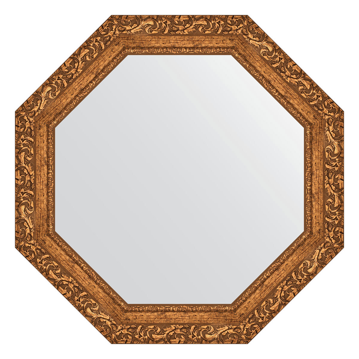 90313932 Зеркало в багетной раме виньетка бронзовая 85 мм 70x70 см BY 7333 OCTAGON STLM-0180826 EVOFORM