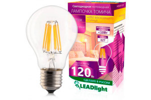 16850401 Светодиодная лампа СА 230-10-1 E27/ 27 2700К для спальни, 0069 LEADlight