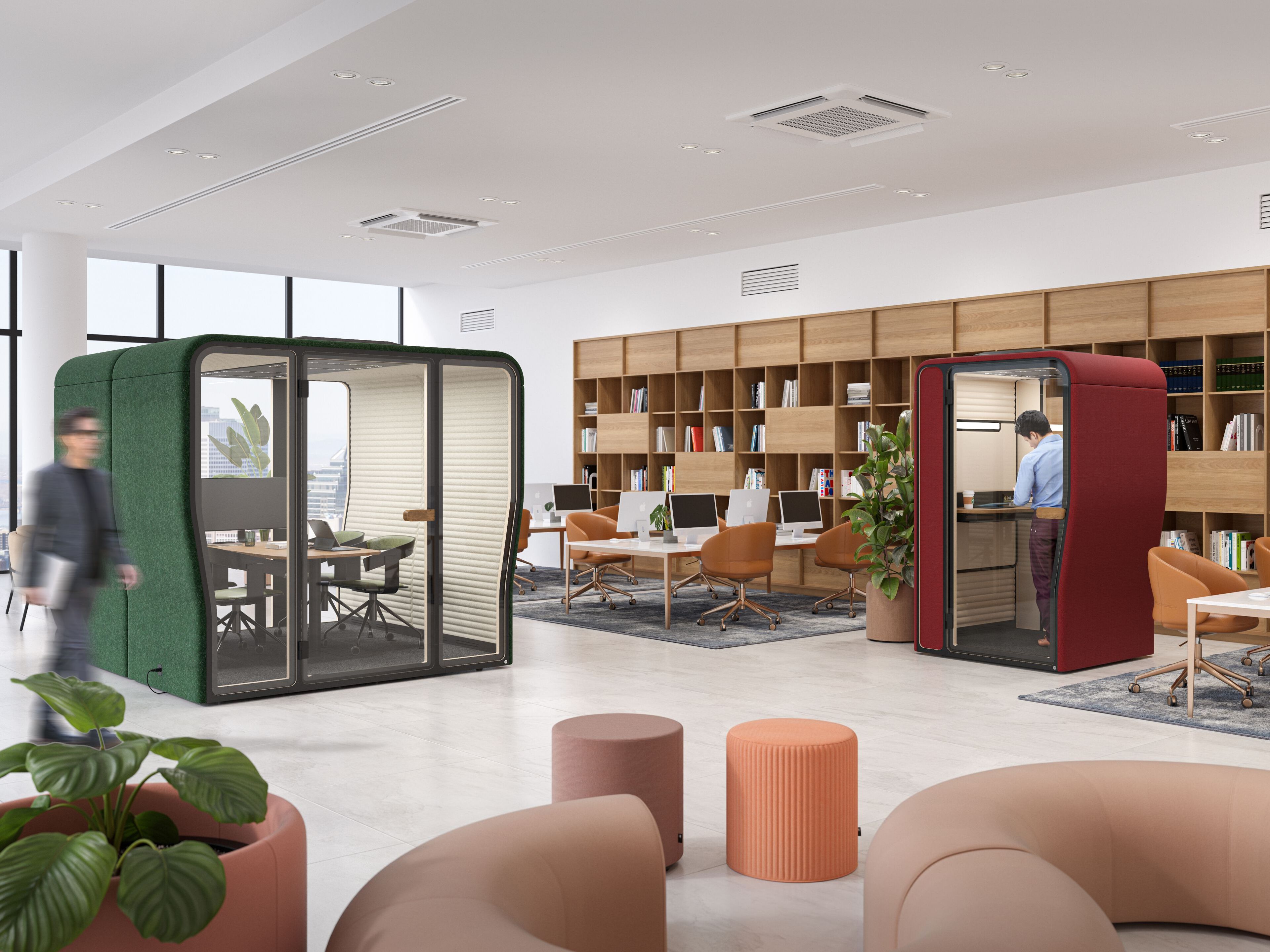 Многосторонняя акустическая офисная кабина BuzziSpace BuzziNest ARCH-00091453 - Вид №5