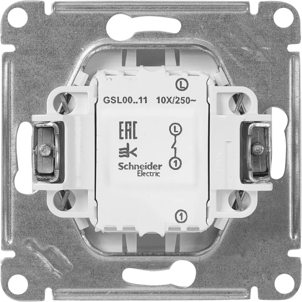 Выключатель встраиваемый Systeme Electric Glossa 1 клавиша цвет молочный STLM-2186445 - Вид №2