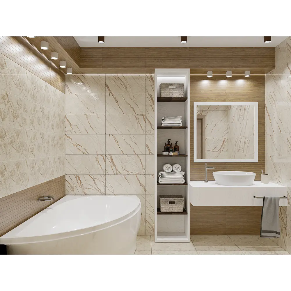 Плитка настенная Azori Forest 31.5x63 см 1.59 м² матовая цвет коричневое дерево STLM-2003781 - Вид №7