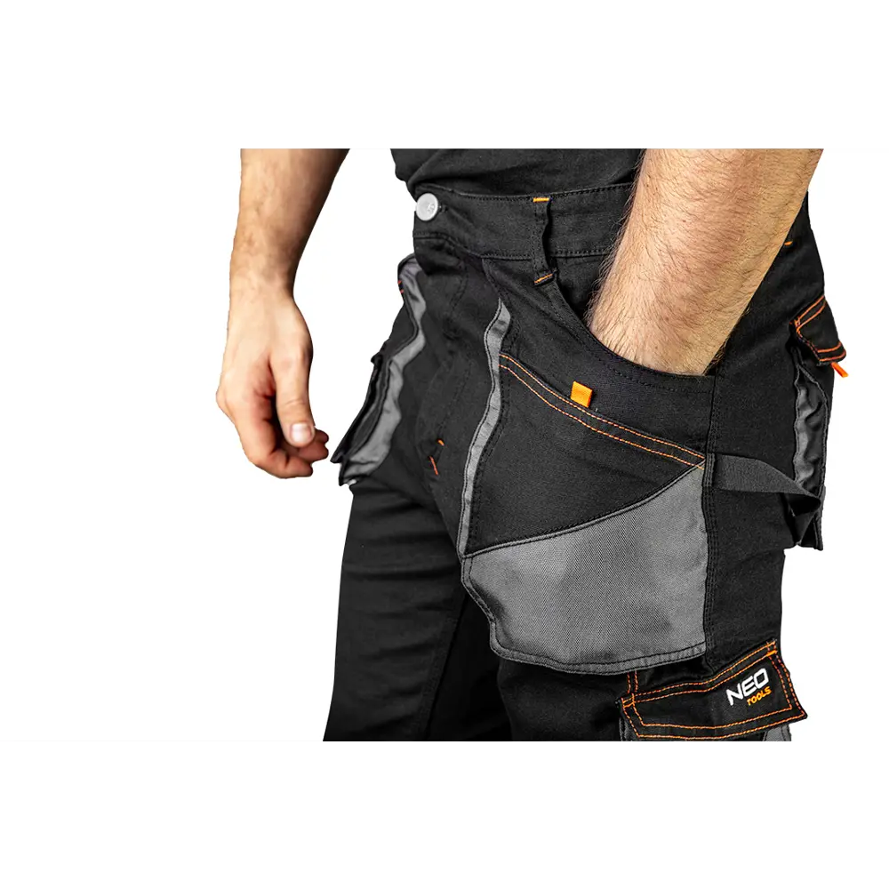 Брюки рабочие Neo Tools HD Slim черные/серые размер XS рост 172-175 STLM-2120724 - Вид №5