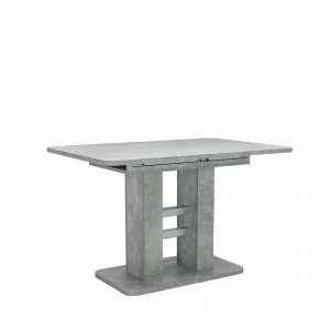Обеденный стол раздвижной бетон Leset "Гранд" IMPEX  00-3967172 Серый
