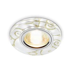 91628139 Светильник точечный встраиваемый светодиодный Ambrella Light S231.wh-g 1 м² под отверстие 6.5 см цвет хром STLM-1412565
