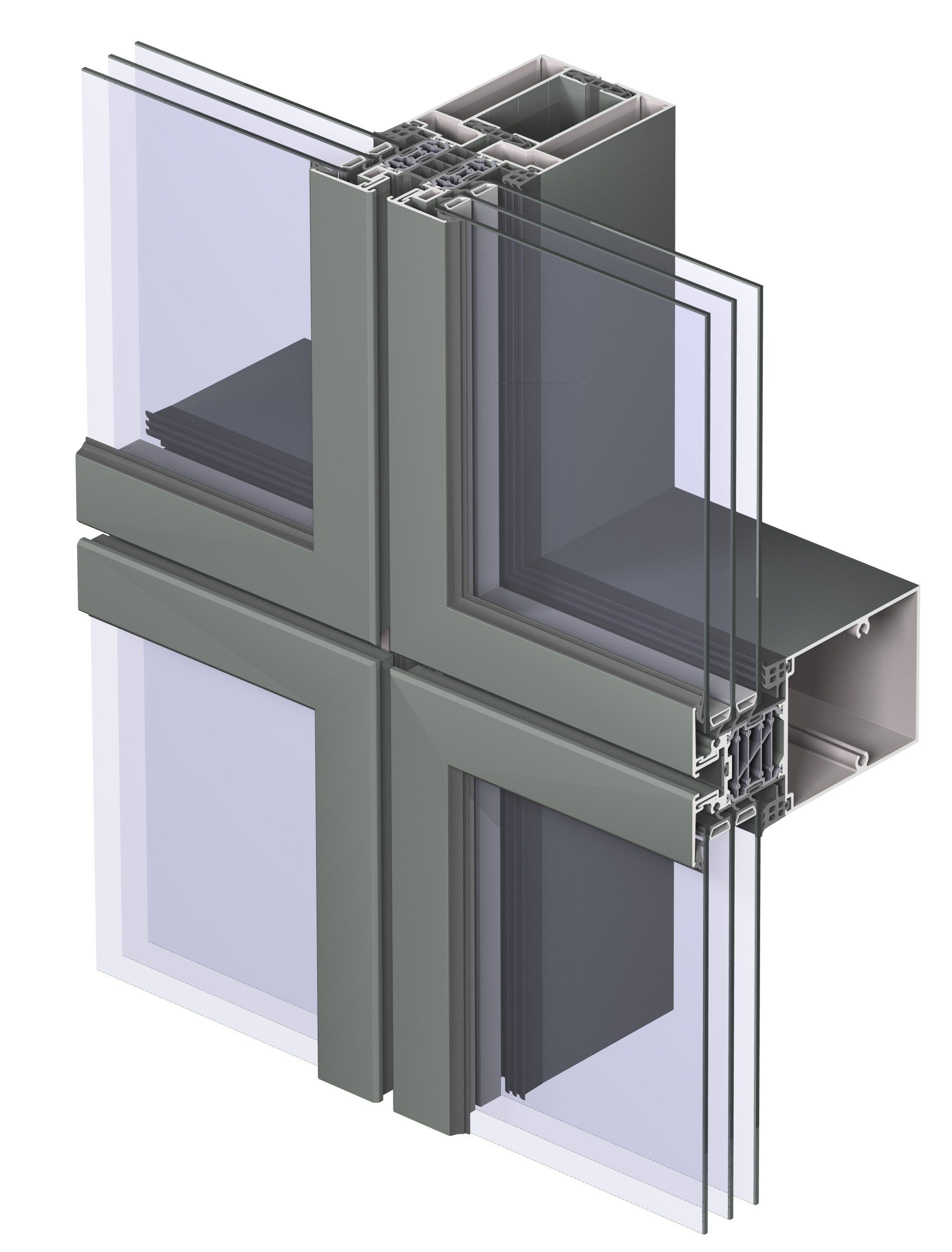 Алюминиевая система навесной стены Reynaers Aluminium ConceptWall ARCH-00093759 - Вид №31