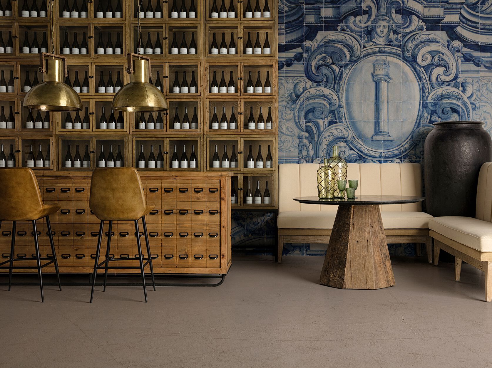 Кожаный барный стул с подставкой для ног Vical Home Мортон ARCH-00040600 - Вид №3