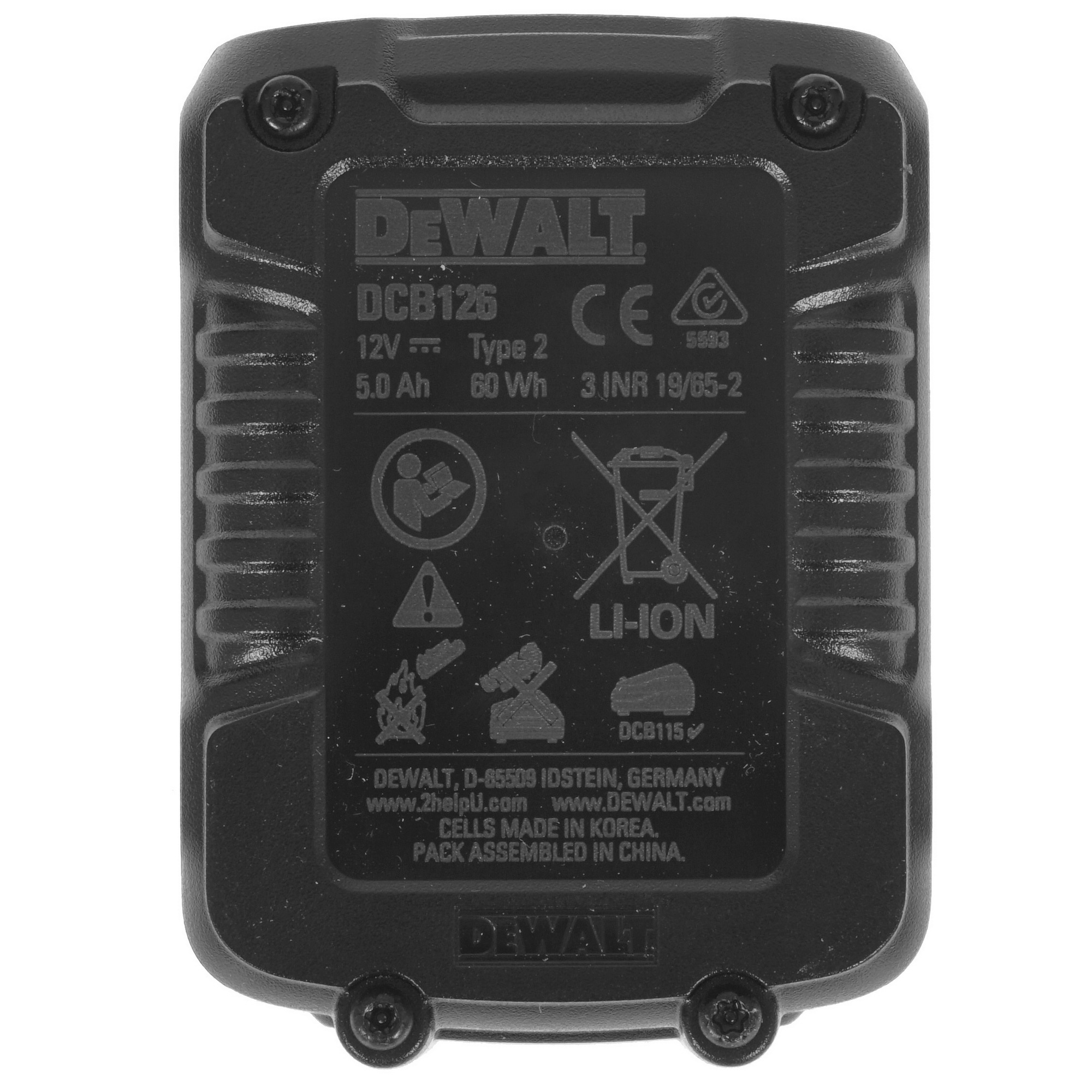 Аккумулятор DeWalt XR DCB126-XJ XR 10.8/12V 5345144 STDN-0055475 - Вид №3