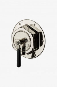RGTH10 Облицовка термостатического регулирующего клапана регулятора с черной рукояткой Waterworks