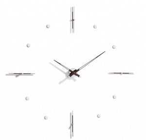 095534 Настенные часы N хром-венге 155 cm Nomon Mixto