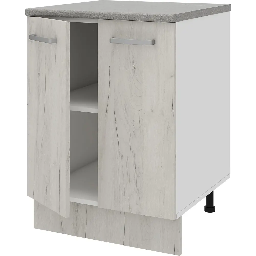 Напольный кухонный шкаф Santreyd Дейма 60 см светлый с серой столешницей 86720861 STLM-1584844 - Вид №5