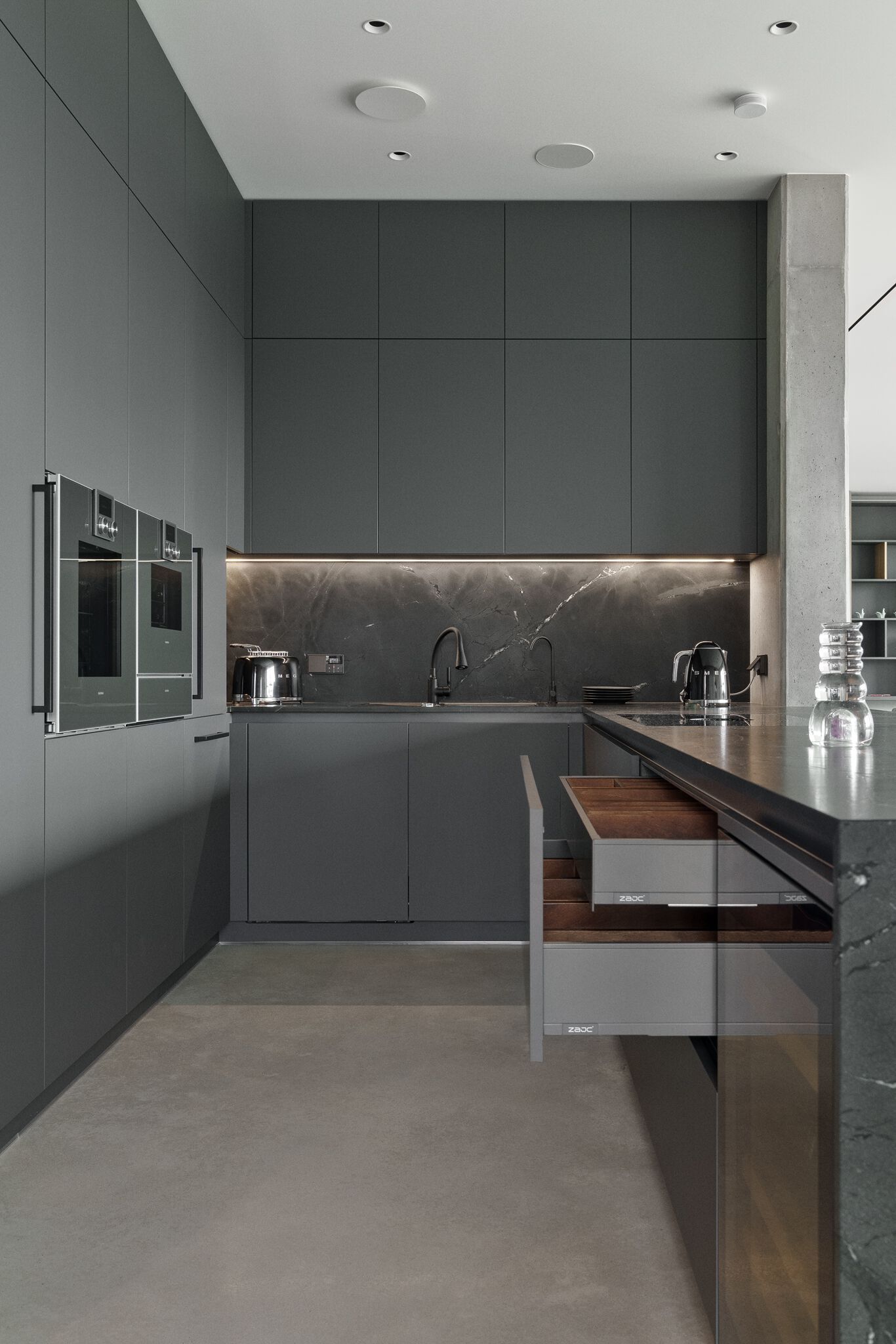 Кухня на заказ из ламината и кварцита Zajc Z1 ARCH-00064606 - Вид №4