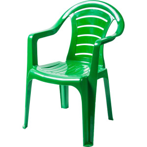 Кресло садовое 40х39х79 cм пластик зеленый (оттенок в ассортименте) ТУБА-ДУБА нет